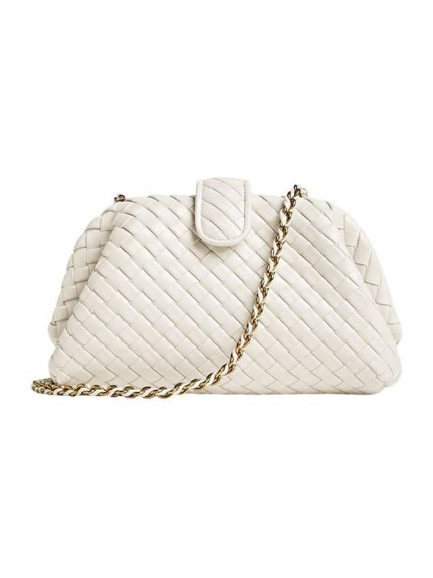 보테가베네타 스몰 로렌 1980 클러치 백 초크