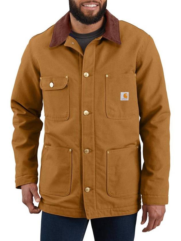 칼하트 남성 쵸어 코트 자켓 긴팔 방풍 집업 재킷 Carhartt Brown