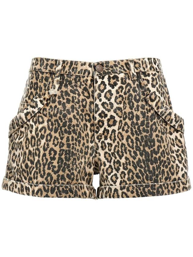 R13 'Pouch Pocket' shorts R13WD140D293AECRULEOPARD