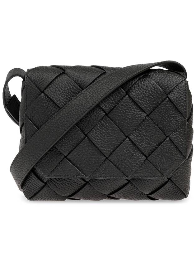 보테가베네타 라지 디아고 크로스 백 블랙