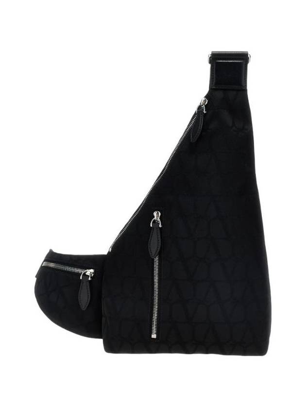 발렌티노 트왈 아이코노그래피 지퍼 원 숄더 백팩 블랙 B0C59CSH0NO