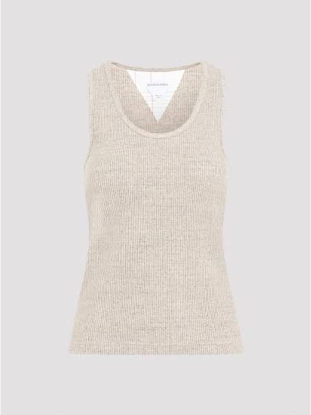 24FW 보테가베네타 티셔츠 789616 V4N40 2613 LIGHT BEIGE MELANGE