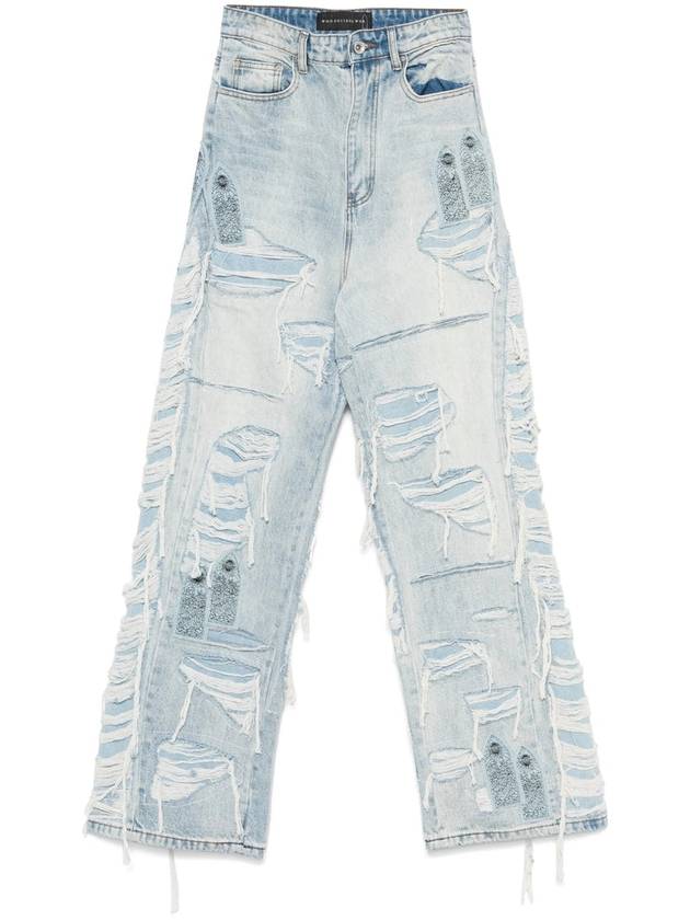 Who Decides War - Denim Wide-Leg Jeans