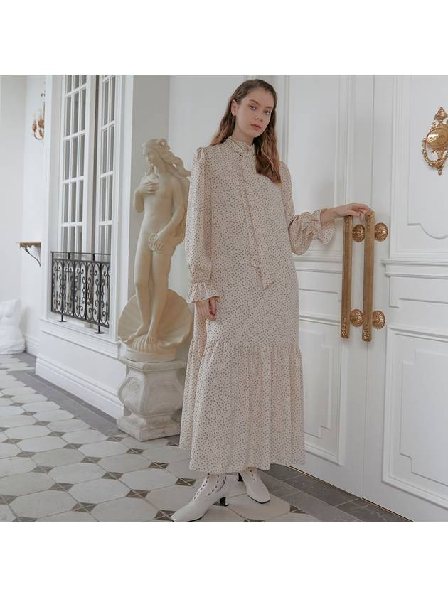 티나블러썸 여성 아이리스 롱 원피스 아이보리