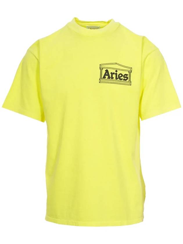 Aries 로고 프린트 크루넥 티셔츠 SUAR60000X_FYLW