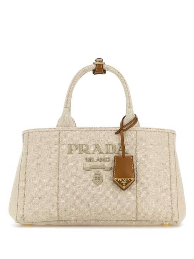 프라다 캔버스 토트 백 베이지