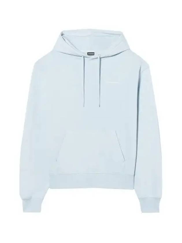 자크뮈스 르 스웨트셔츠 브로데 자수 로고 후드 라이트 블루 Jacquemus Le Sweatshirt Brode Embroidered Logo Hoodie Light Blue