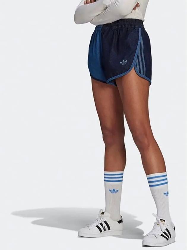 아디다스 오리지널스 데님 쇼츠 팬츠 우먼스 GM5374