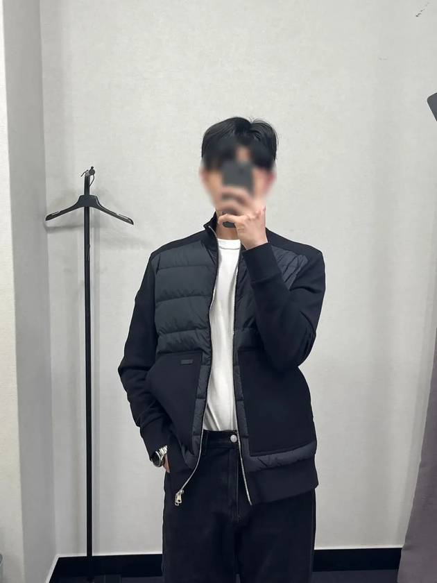 24FW 몽클레르 남성 APERTA 패디드 가디건 자켓 블랙 8G0002