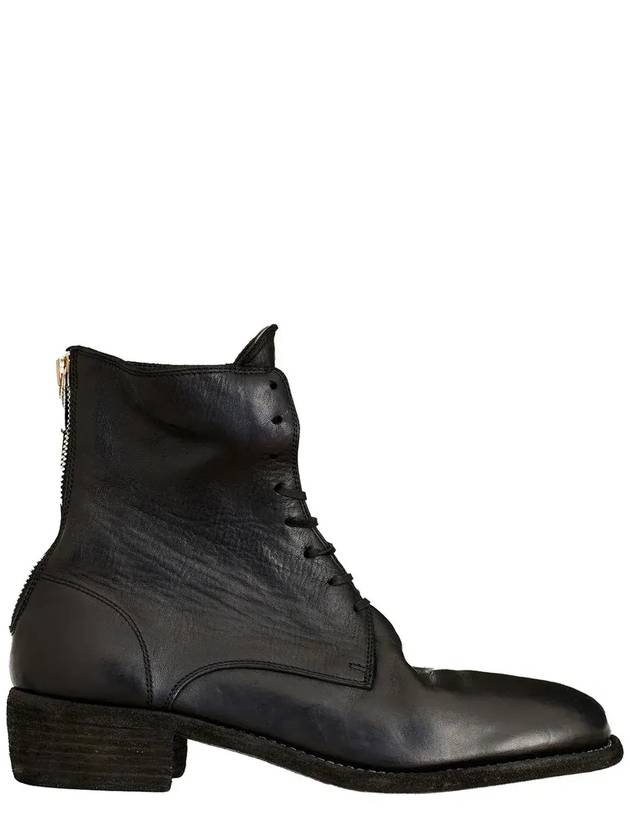 Guidi 리어 지퍼 레이스업 부츠 795BZHORSEFULLGRAINLINED_None
