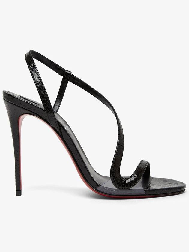 Rosalie 100 black glitter sandals