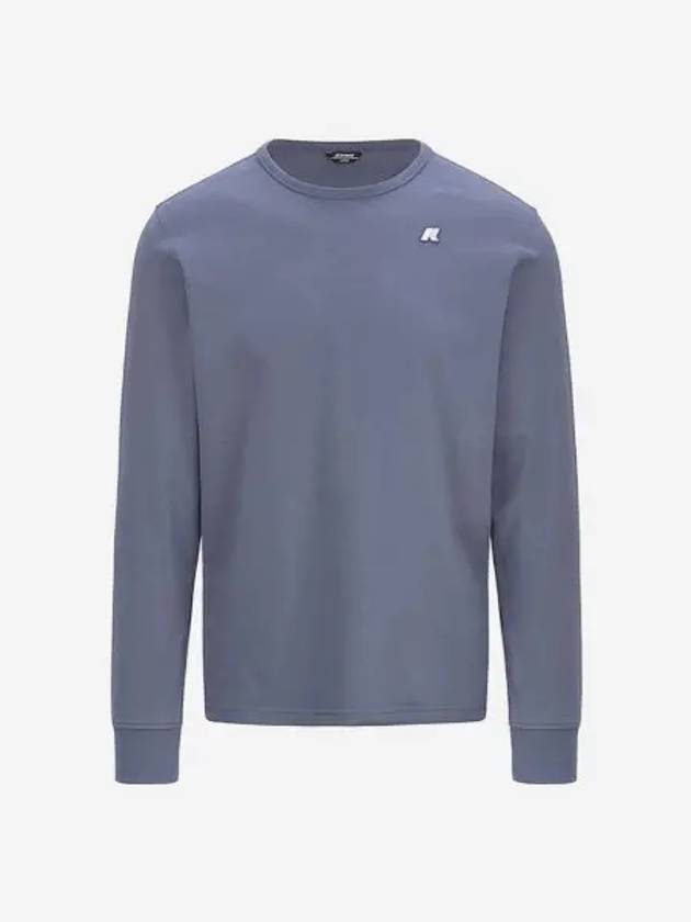 까웨 엘메르 지에스 피치 티셔츠 블루그레이 K WAY Elmer Js Peach T Shirt Blue Grey