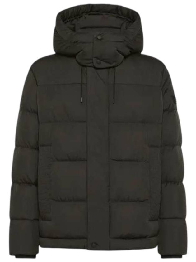 페트레이 퀼티드 매트 다운 패딩 블랙