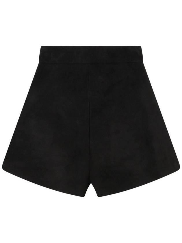 막스마라 세드로 스웨이드 핫 쇼츠 블랙