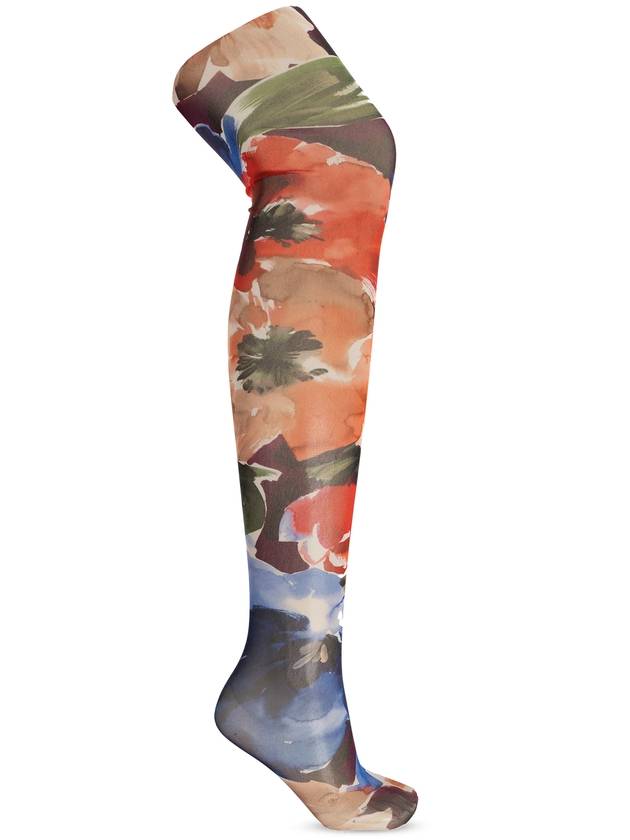24FW 돌체앤가바나 여성 스타킹 Dolce & Gabbana Tights With Floral Motif  Women's  Multicolour