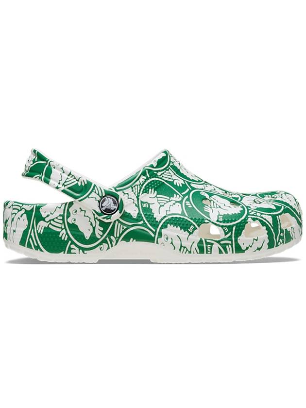 크록스 클래식 듀크 프린트 클로그 남성 여성 샌들 슬리퍼 Green Ivy