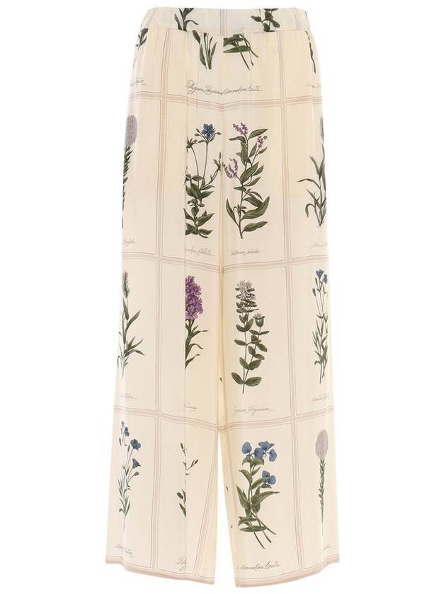위켄드 맥스 마라 프린트 와이드 레그 팬츠