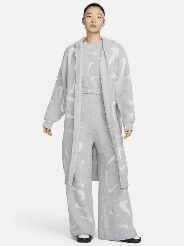 나이키 후드 롱 가디건 FD4283 077 그레이 WOMENS S M 아시안핏