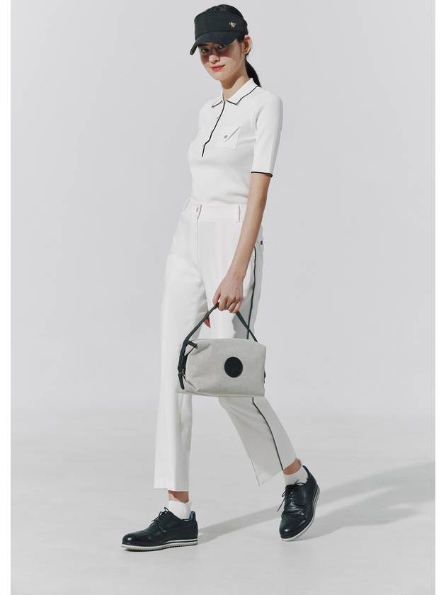 LEATHER COMBI BOOTSCUT PANTS_OFF WHITE