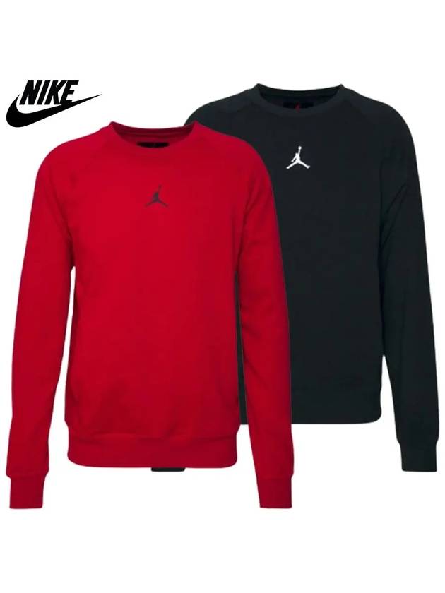 나이키 조던 맨투맨 중앙 로고 롱슬리브 탑 스웨터 2컬러 베이직 오버핏 티셔츠