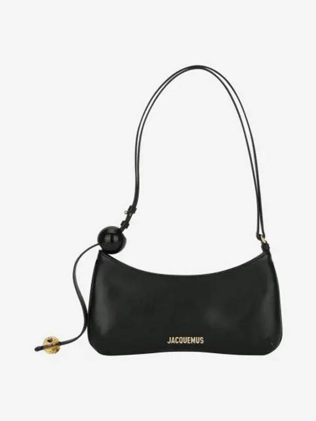 자크뮈스 르 비쥬 펄 비디드 숄더백 블랙 Jacquemus Le Bisou Perle Beaded Shoulder Bag Black