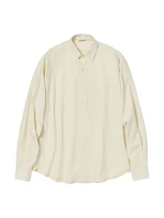 오라리 워시드 핀스 트윌 빅 셔츠 라이트 옐로우 Auralee Washed Finx Twill Big Shirt Light Yellow