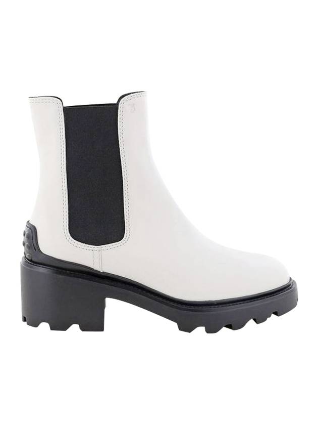 토즈 여성 가죽 앵클 첼시 부츠