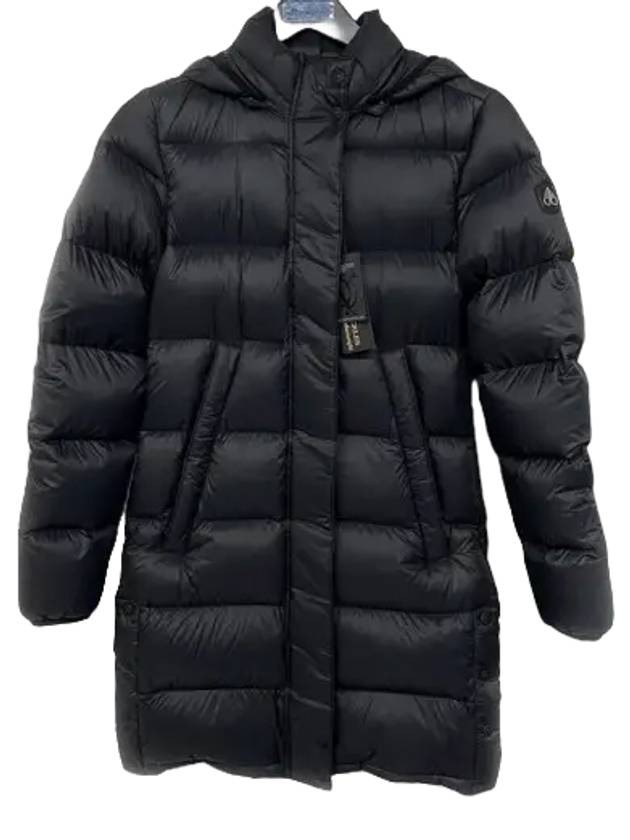 무스너클 롱 패딩 블랙