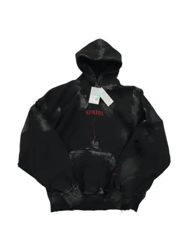 언더마이카 세풀투라 데미지 워시드 후드 러버 더티 코티드 23SS Undermycar Sepultura Damage Washed Hood Rubber Dirty Coated 23SS