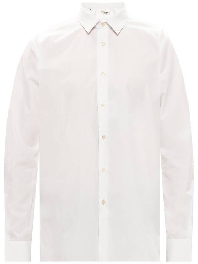 생로랑 남성 클래식 긴팔 셔츠 화이트