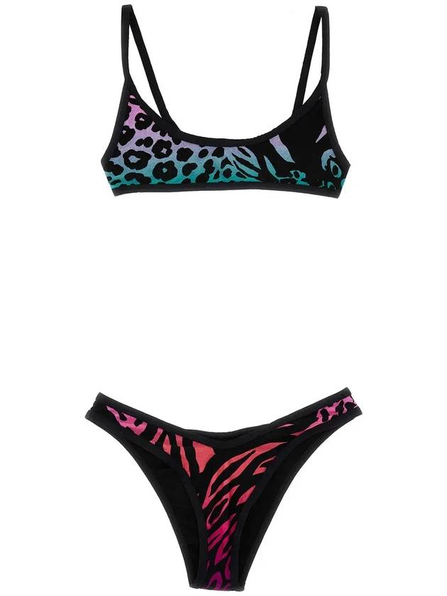 The Attico 애니멀 프린트 비키니 세트 233WBB06PA33_021