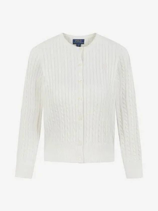 폴로 랄프 로렌 칠드런 미니 케이블 코튼 가디건 내추럴 30%적립 Polo Ralph Lauren Children Mini Cable Cotton Cardigan Natural