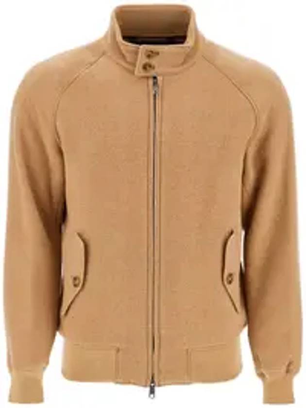 바라쿠타 해링턴 울 집업 자켓 베이지