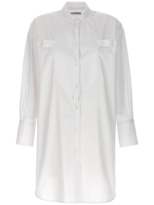 Alberto Biani - Long Plastron Tuxedo Shirt Shirt, Blouse