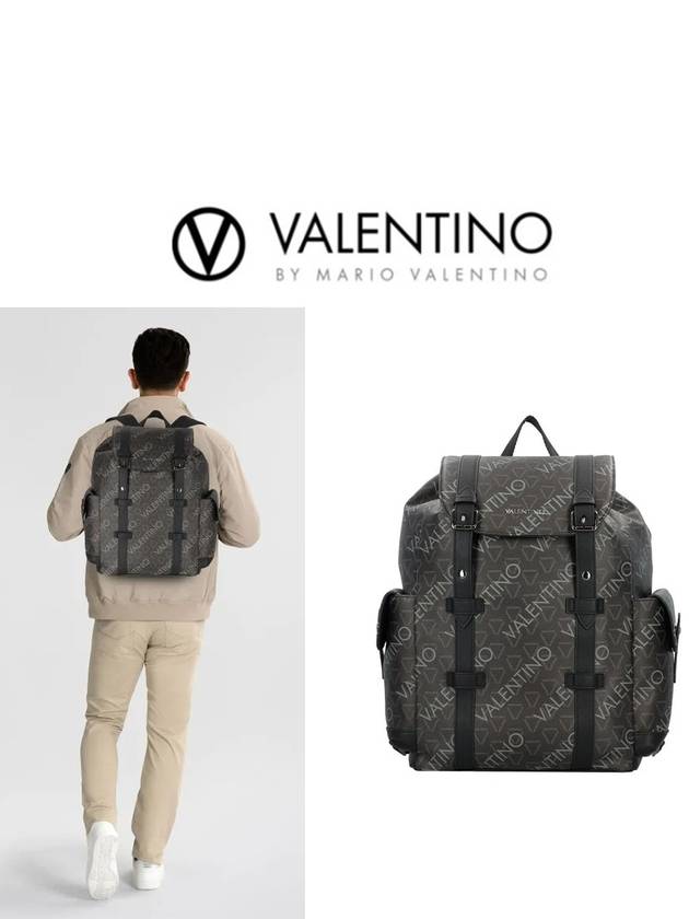 발렌티노 마리오 백팩 Zefir 드로스트링 플랩 대학생가방 VBS8CO02