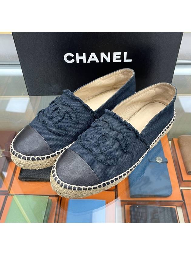 샤넬 에스파드류 슬립온 블랙