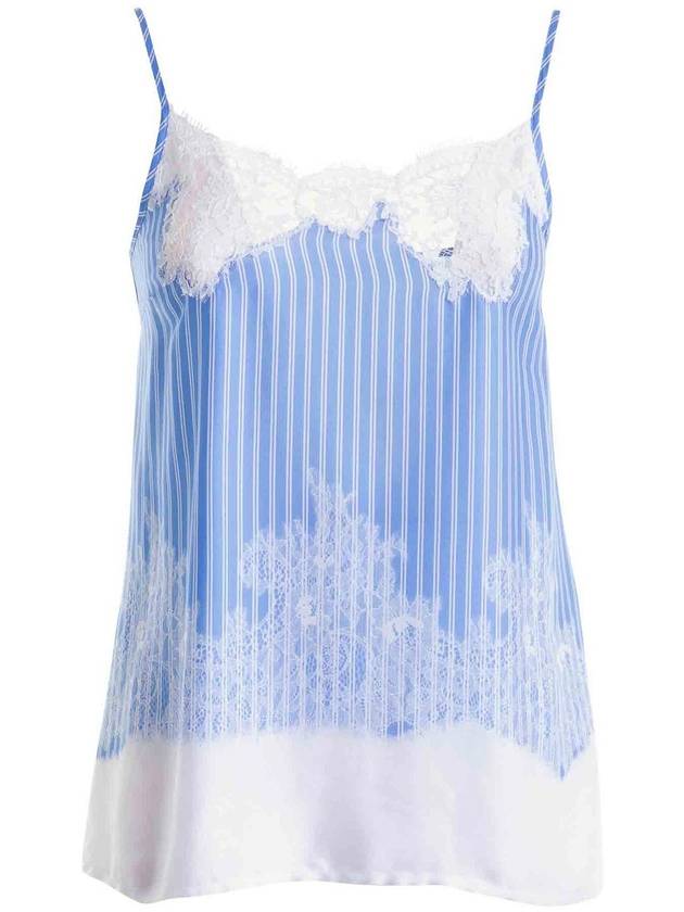 Ermanno Scervino V Neck Sleeveless Striped Top