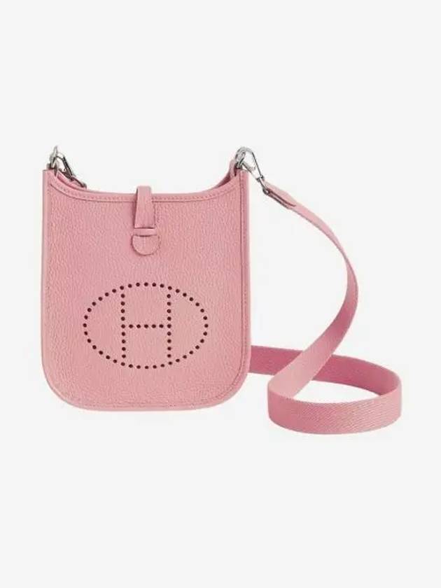 에르메스 에블린 16 아마존 백 클레망스 & 팔라듐 하드웨어 로즈 사쿠라 Hermes Evelyne 16 Amazone Bag Clemence & Palladium Rose Sakura