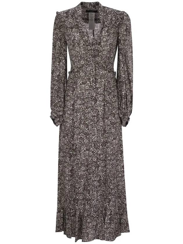Weekend Max Mara 올오버 패턴 롱 슬리브 드레스 2425226023600_002