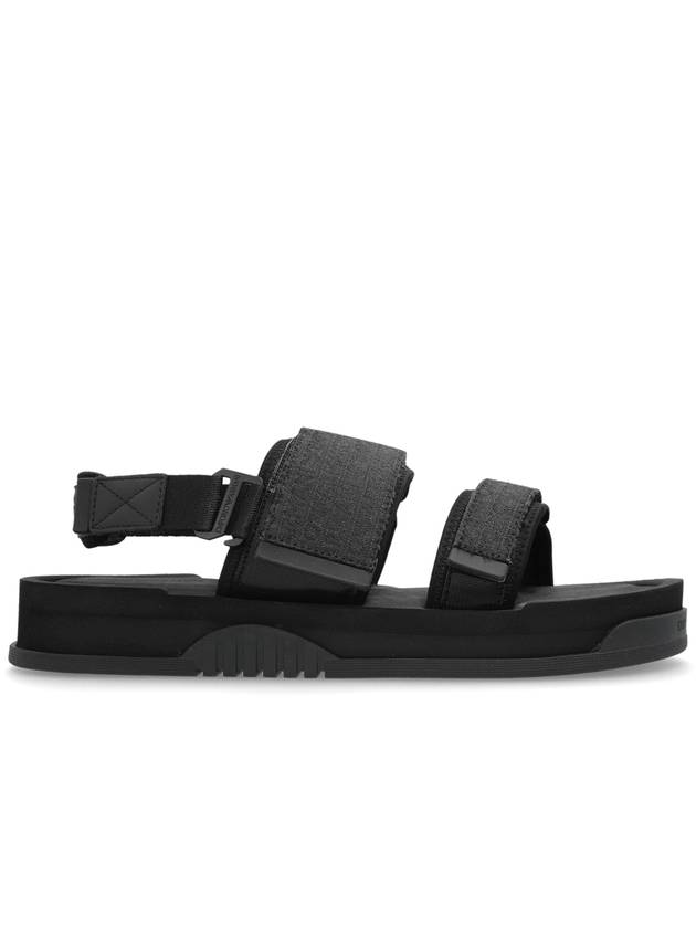Emporio Armani Sandals With Monogram  Men's  Black
