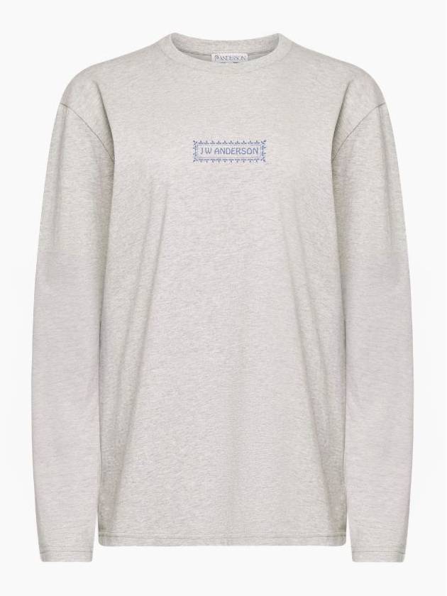 JW Anderson LONG SLEEVE T-SHIRT WITH BACK LOGO PRINT