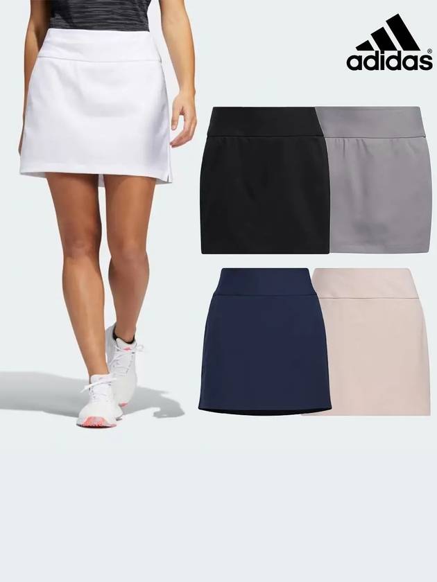 아디다스 여성 얼티미트365 골프 솔리드 스커트 치마 5컬러