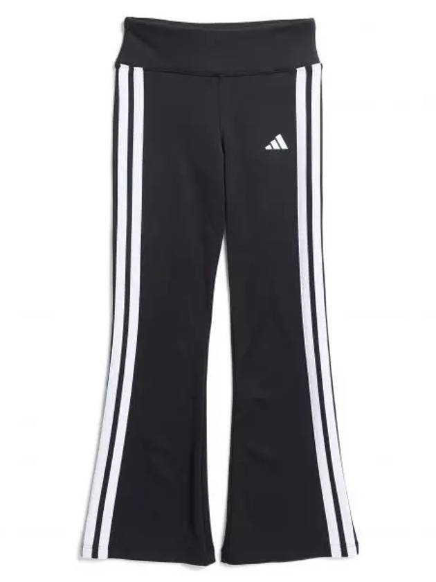 키즈 아디다스 키즈 플레어 레그 팬츠 바지 블랙 10338447