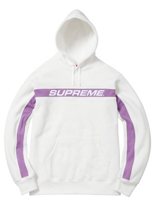 17SS 슈프림 풀 스트라이프 후드 화이트 Supreme Full Stripe Hooded Sweatshirt White
