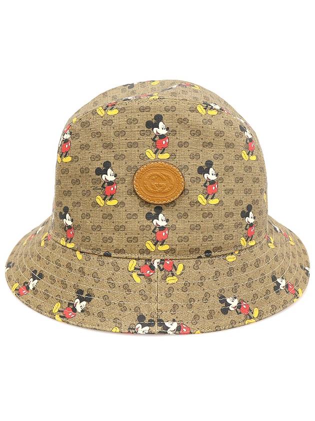 Gucci 구찌 602978 Disney x Gucci GG 수프림 캔버스 미키마우스 버킷햇 모자 M