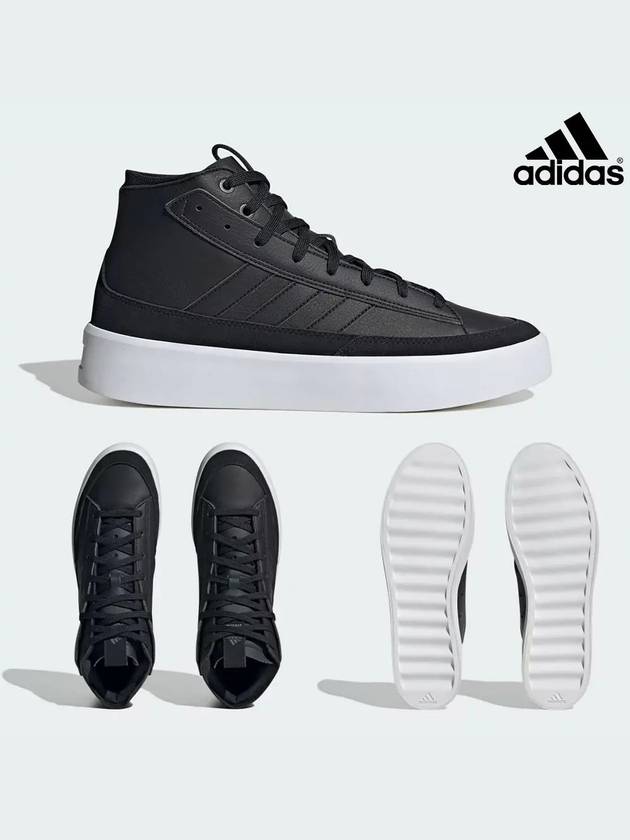 아디다스 운동화 클래식 스케이트 가죽 하이 신발 블랙