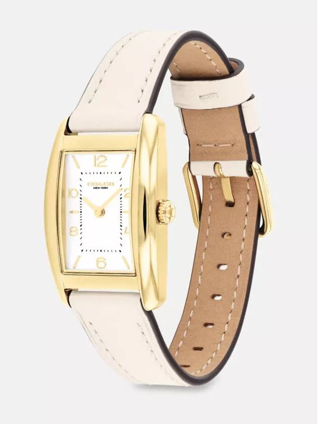 코치 리즈 워치 24mm X 35mm 여성 손목 시계 Chalk