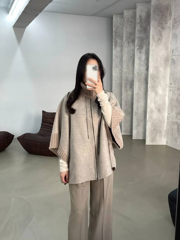 23FW 파비아나필리피 여성 케이프 베이지컬러 CTD223F553H864 0141