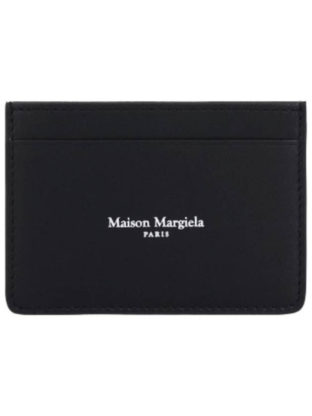 메종 마르지엘라 로고 슬림 3cc 카드 홀더 블랙 SA2VX0006P8729H1145
