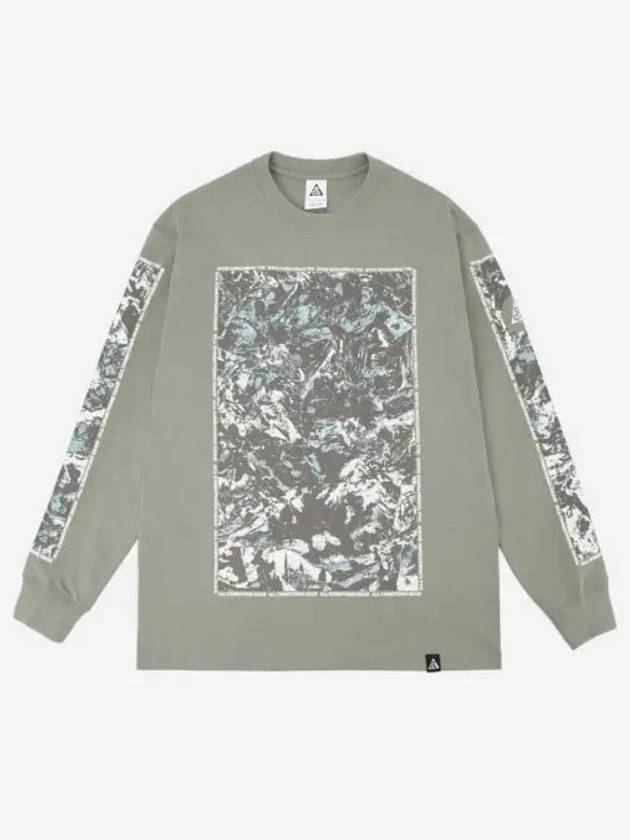 나이키 NRG ACG 케이브 롱슬리브 티셔츠 라이트 아미 아시아 Nike NRG ACG Cave Long Sleeve T Shirt Light Army Asia